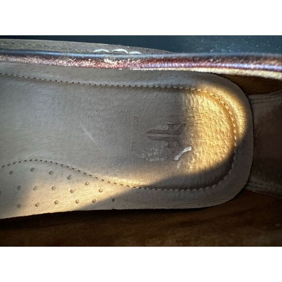 Frye Lewis Venetian Leather Loafers Tan Mens Sz 10.5 - Picture 7 of 8